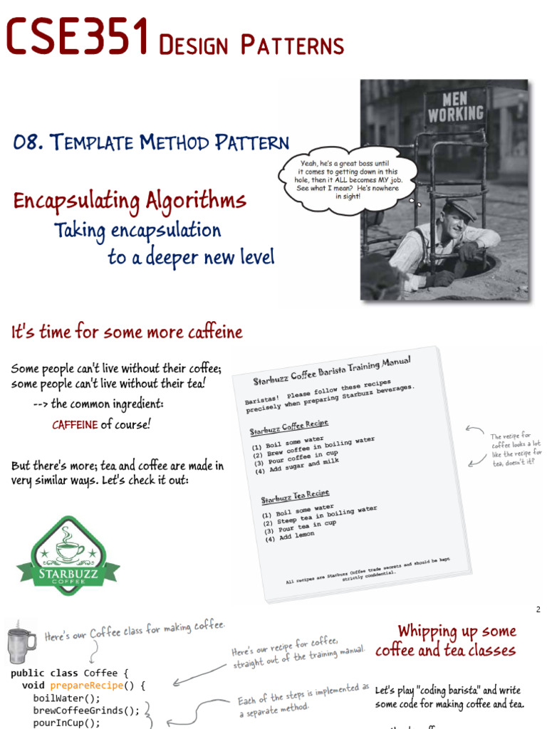08 - Template Method Pattern | PDF | Systems Architecture | Object ...