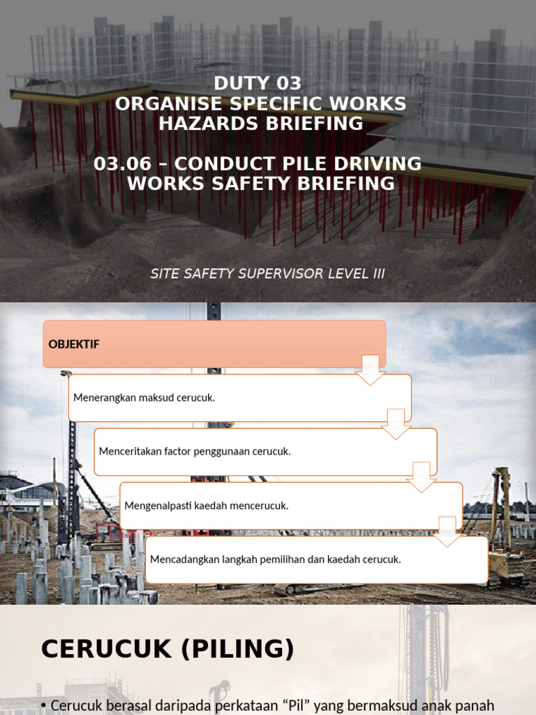 Duty 03 - 03.06 - Pile Driving Work | PDF