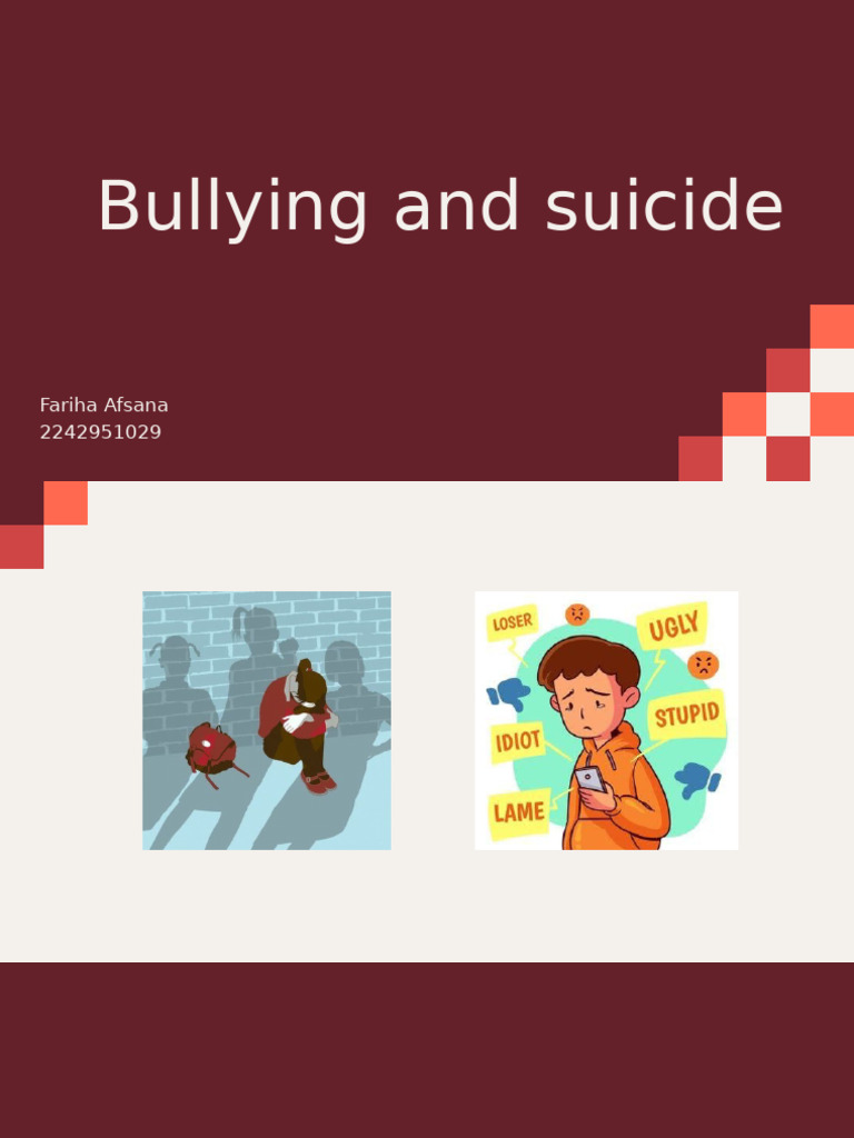 Image showcasing Bullying and Suicide | PDF