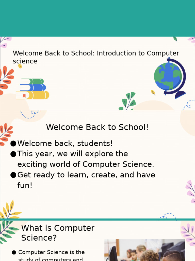 Intro to Computer Science Class | PDF