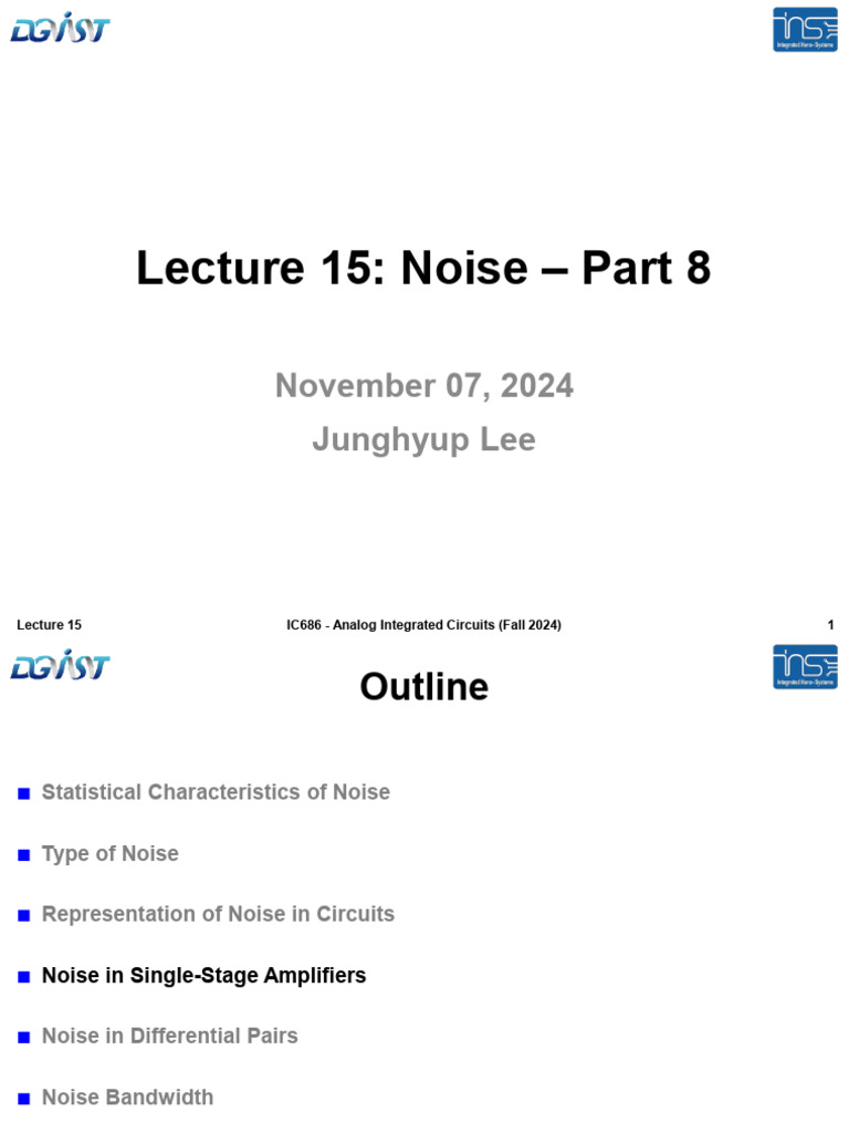Lecture+15 | PDF | Amplifier | Electronic Circuits