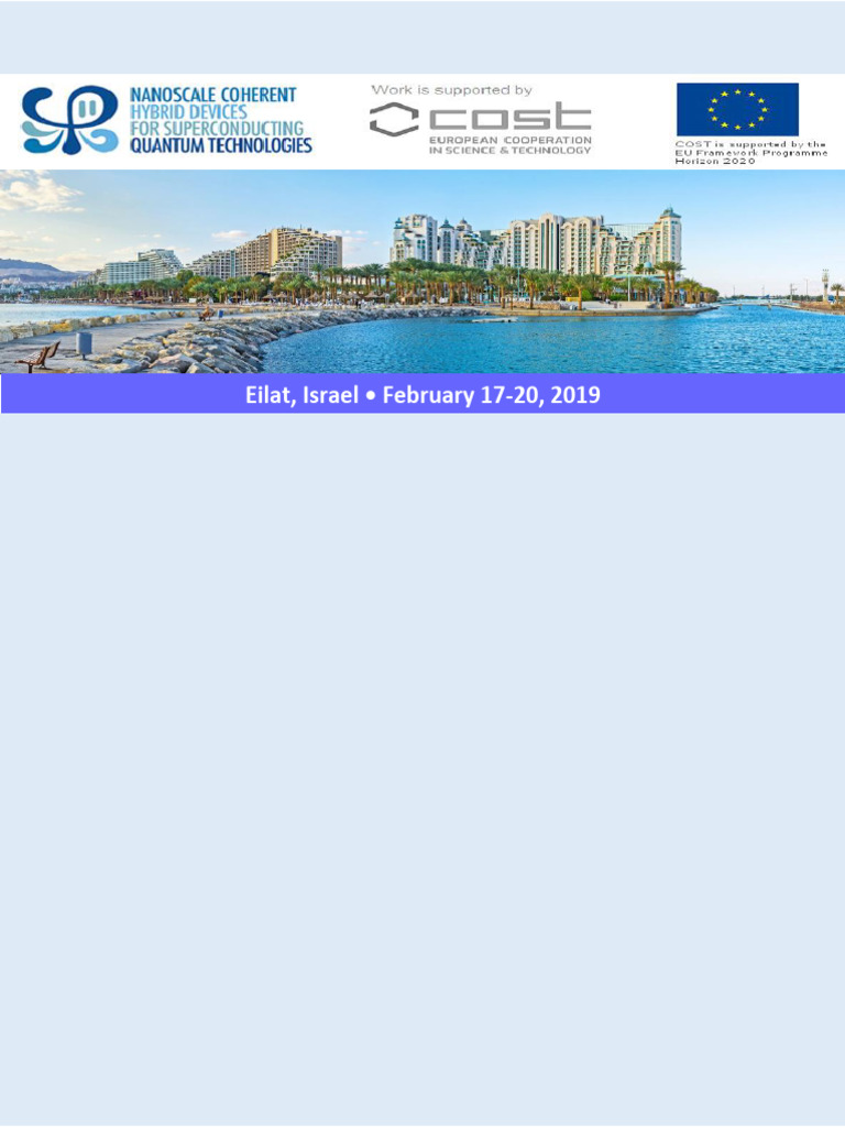 2019.02.12 COST Conference Program Final v2 | PDF | Superconductivity ...