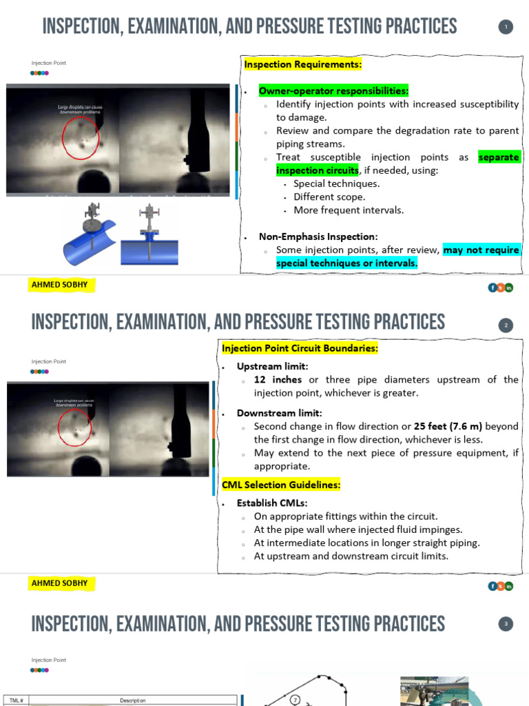 Injection Point Inspection Guidelines | PDF | Pipe (Fluid Conveyance ...