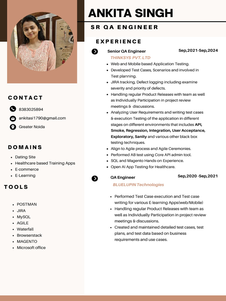 ANKITA SINGH, Manual Tester | PDF | Software Testing | Software Engineering