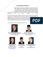 Yudhoyono's Second United Indonesia Cabinet
