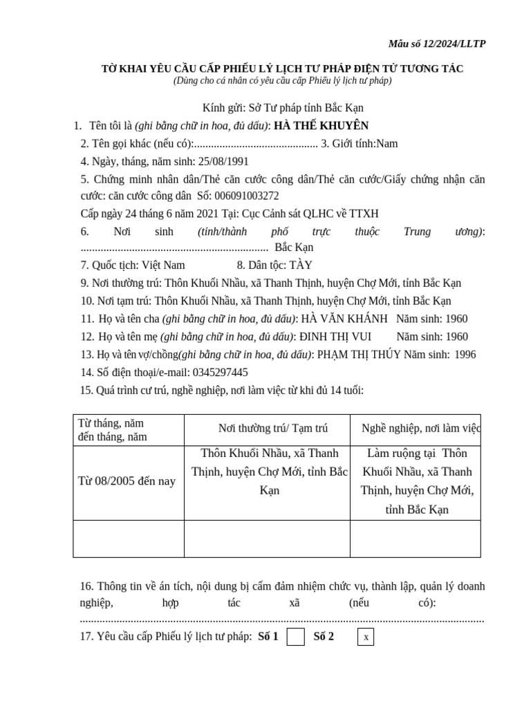 Mẫu số 12.2024.LLTP | PDF