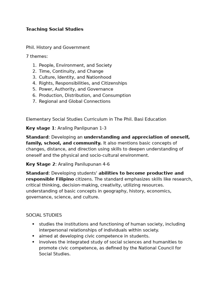 Teaching Social Studies | PDF | Educational Assessment | Rubric (Academic)
