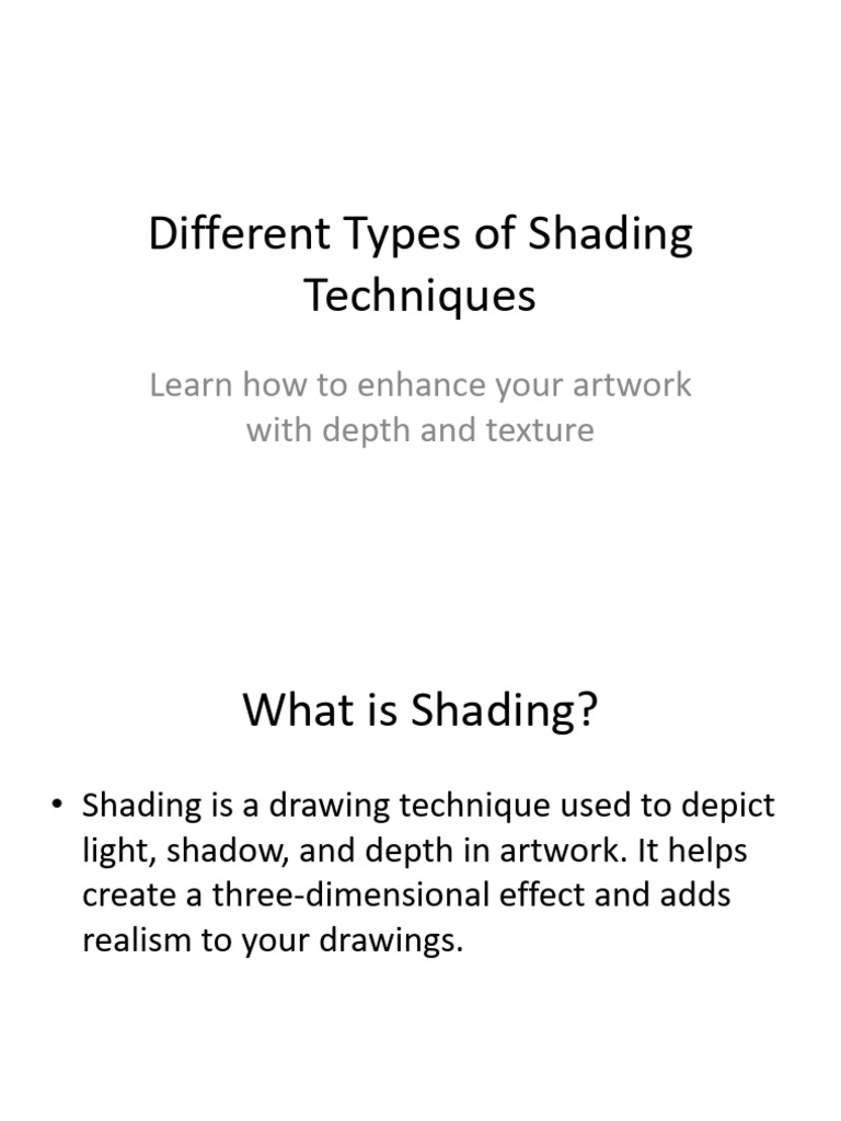 Shading Techniques | PDF
