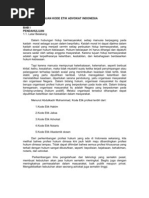 Download Makalah Tinjauan Kode Etik Advokat Indonesia by Johans Saliwu SN81684915 doc pdf