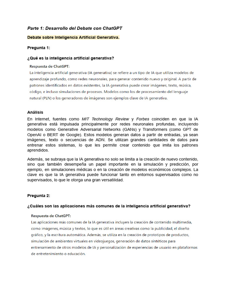 Aplicaciones de la IA Generativa | PDF | Inteligencia artificial ...