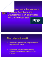 Orientation To The Performance Planning, Feedback and Development (PPFD) Process For Confidential Staff