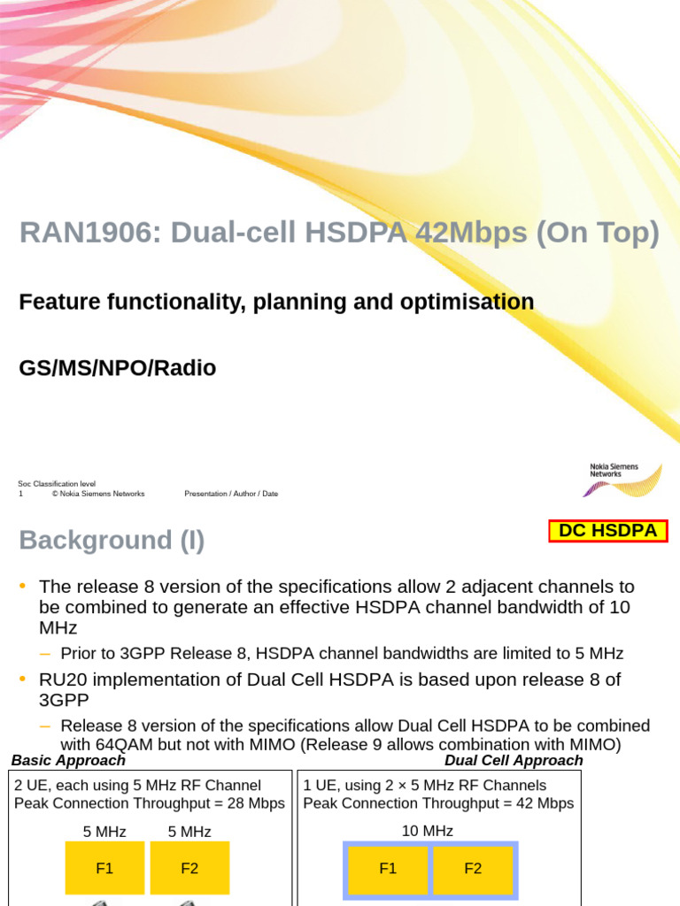 RAN1906 Dual-Cell HSDPA 42Mbps | PDF | High Speed Packet Access ...