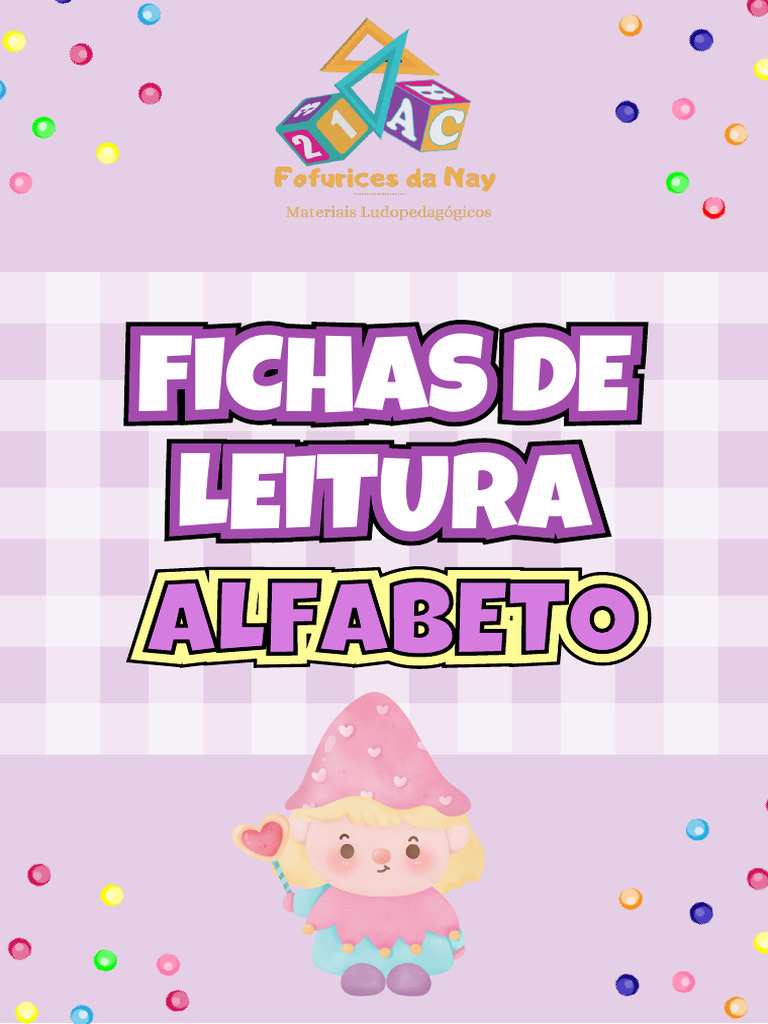 Fichas de Leitura do Alfabeto | PDF | Redes sociais | Cultura Popular e ...