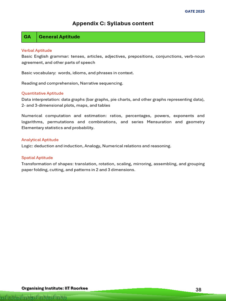 GATE 2026 SYLLABUS CIVIL ENGINEERING PDF FREE DOWNLOAD visual data 3