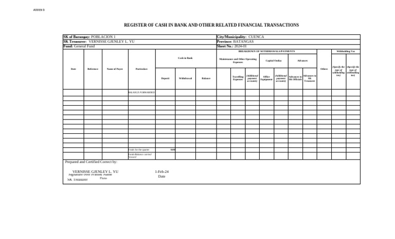 Cash Register and Financial Transactions | PDF | Payments | Financial ...