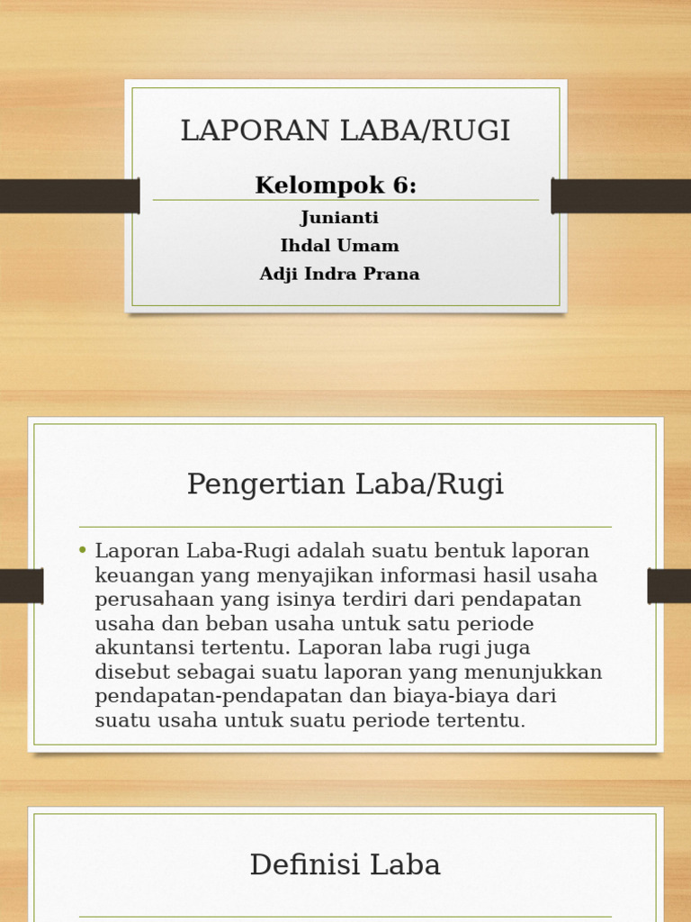 Laporan Laba | PDF