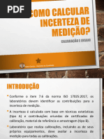 Cálculo da Incerteza em Medições | PDF | Desvio padrão | Incerteza
