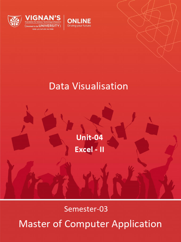 MCA - S3 - Data Visualisation - U4 | PDF | Microsoft Excel | Spreadsheet