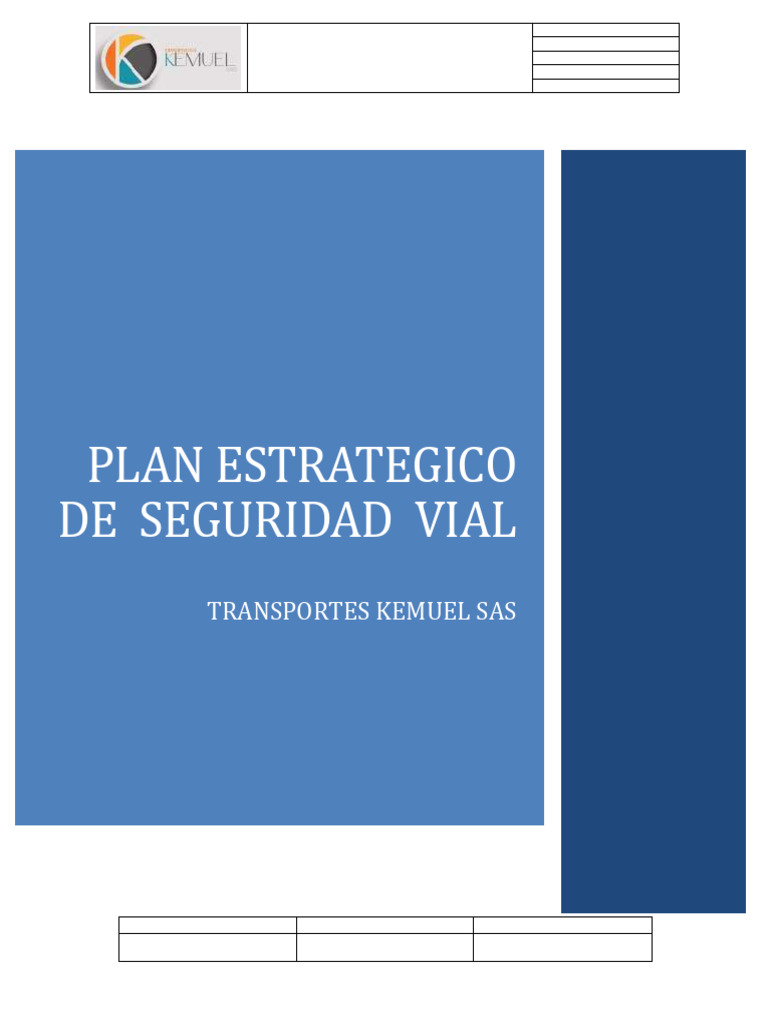 1. PLAN ESTRATEGICO DE SEGURIDAD VIAL 2021 | PDF | Tráfico | Peatonal