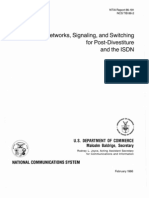 Networks, Signaling, and Switching For Post-Divestiture and The ISDN