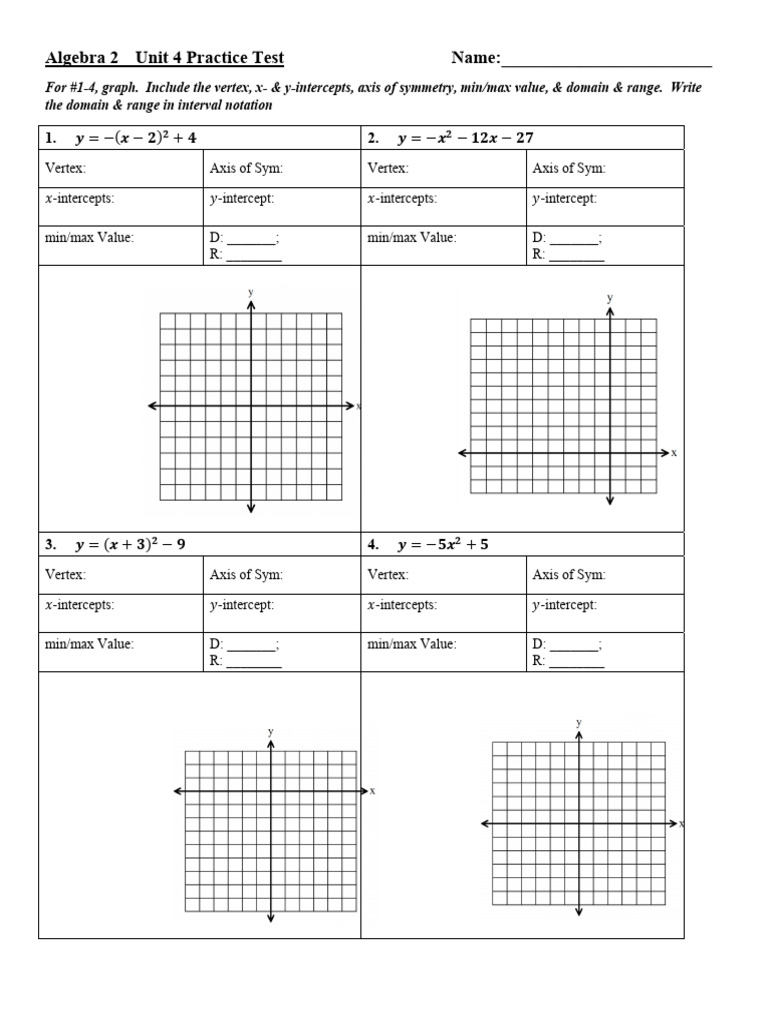 Alg 2 unit 4 worksheets and pt 1 pdf vertex graph theory zero