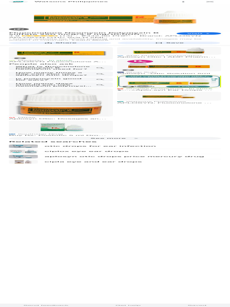 Otic Drops - Google Search | PDF
