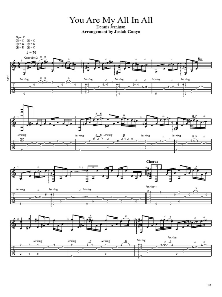 You Are My All in All | PDF | Chordophones | String Instruments