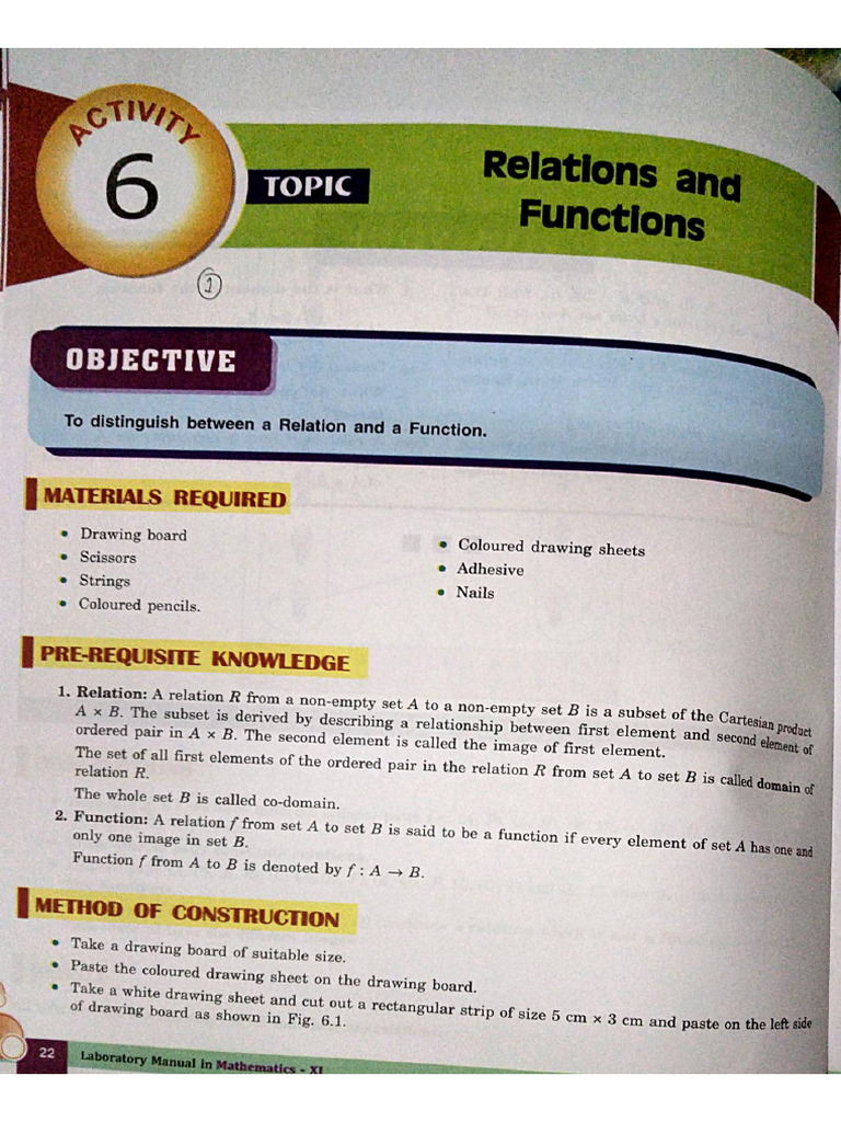 Mathsactivity File 2024 - 25 Class 11th Science | PDF