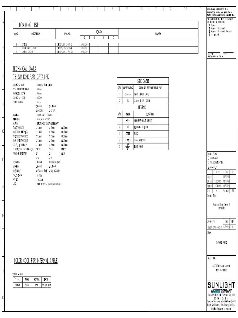 Charger Panel (15kw - 3pin) (Form 1, Ip55) - Op - Cover - Fans - DWG | PDF
