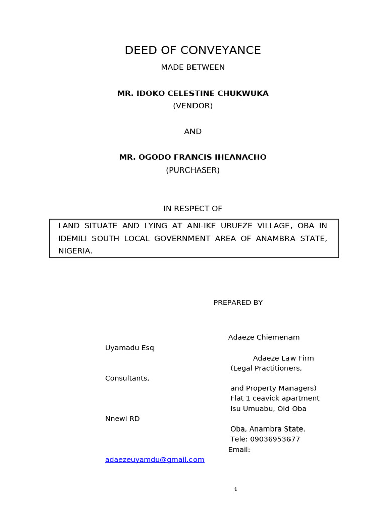 sample-deed-of-conveyance-in-nigeria-pdf-covenant-law-justice