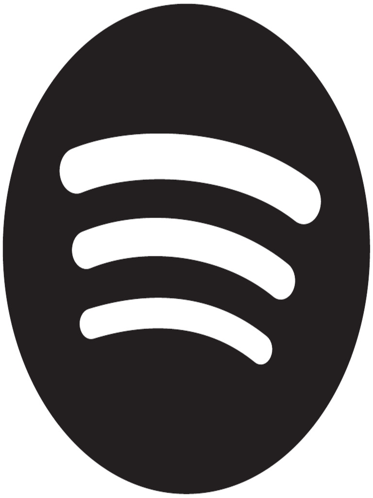 Spotify Icon CMYK Black | PDF