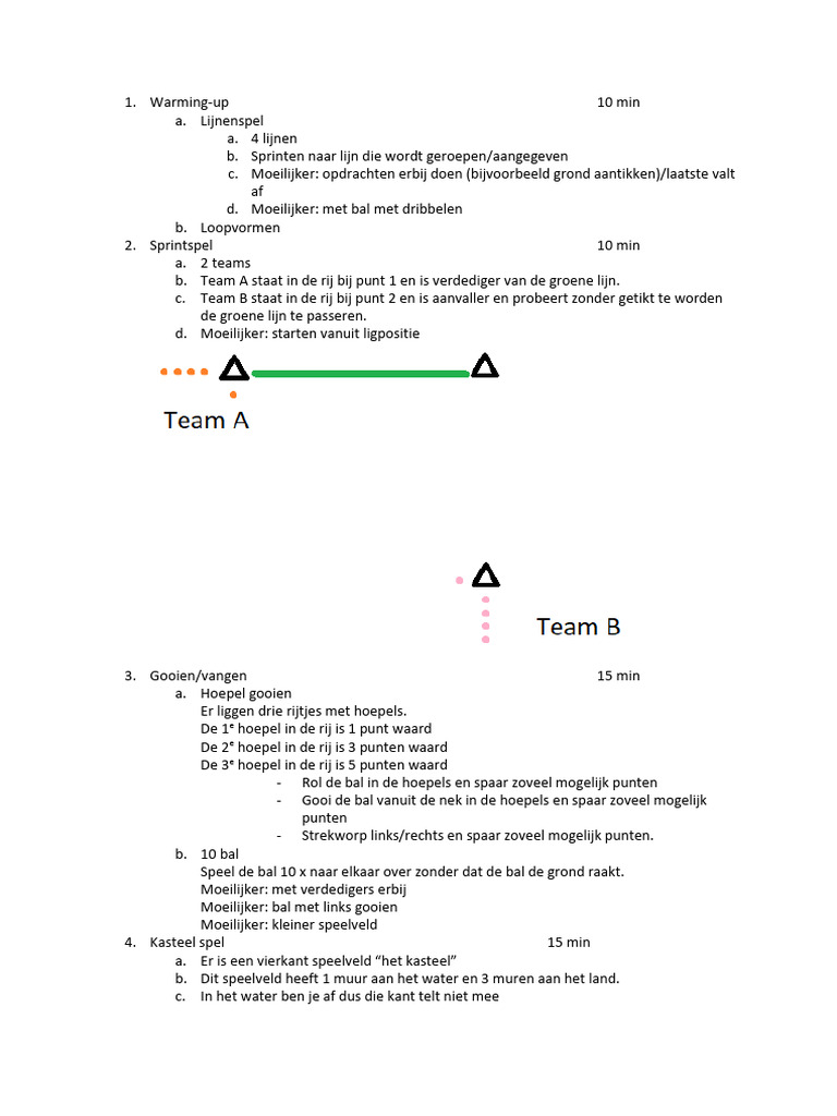 Team Handball Training 4 For Kids | PDF