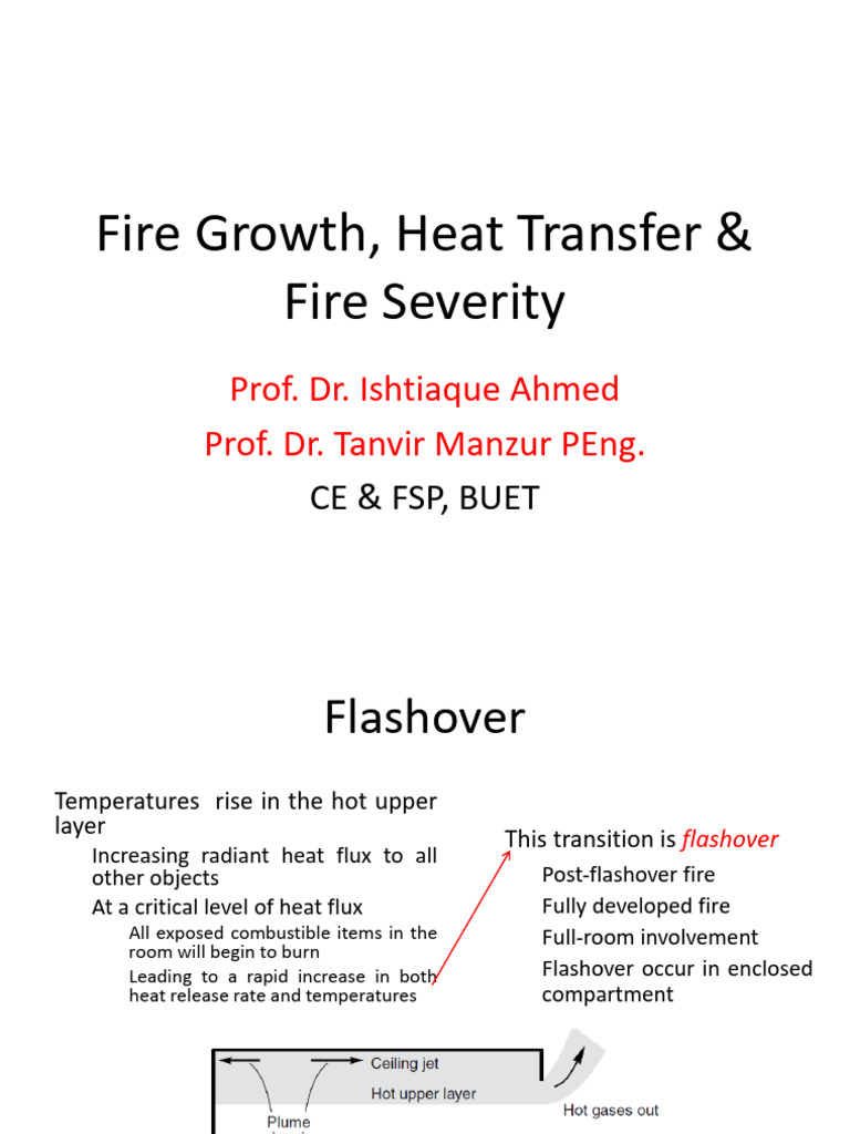 Fire Growth & Heat Transfer-2 | PDF | Combustion | Fires