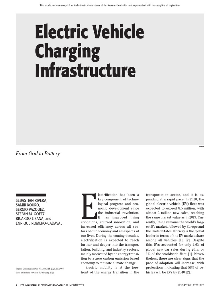 EV Charging Infrastructure Overview | PDF | Battery Charger | Electronics