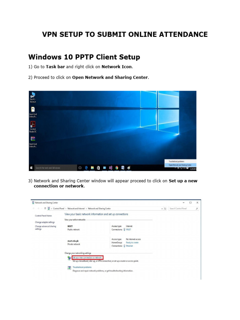Windows 10 PPTP VPN Client Setup_2 | PDF