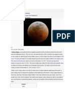Lunar Eclipse: For Other Uses, See - Not To Be Confused With