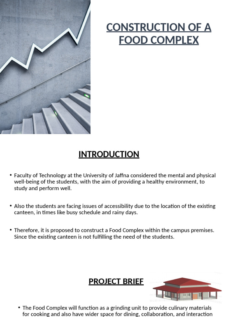 Food Complex Construction Proposal | PDF | Procurement | Kitchen