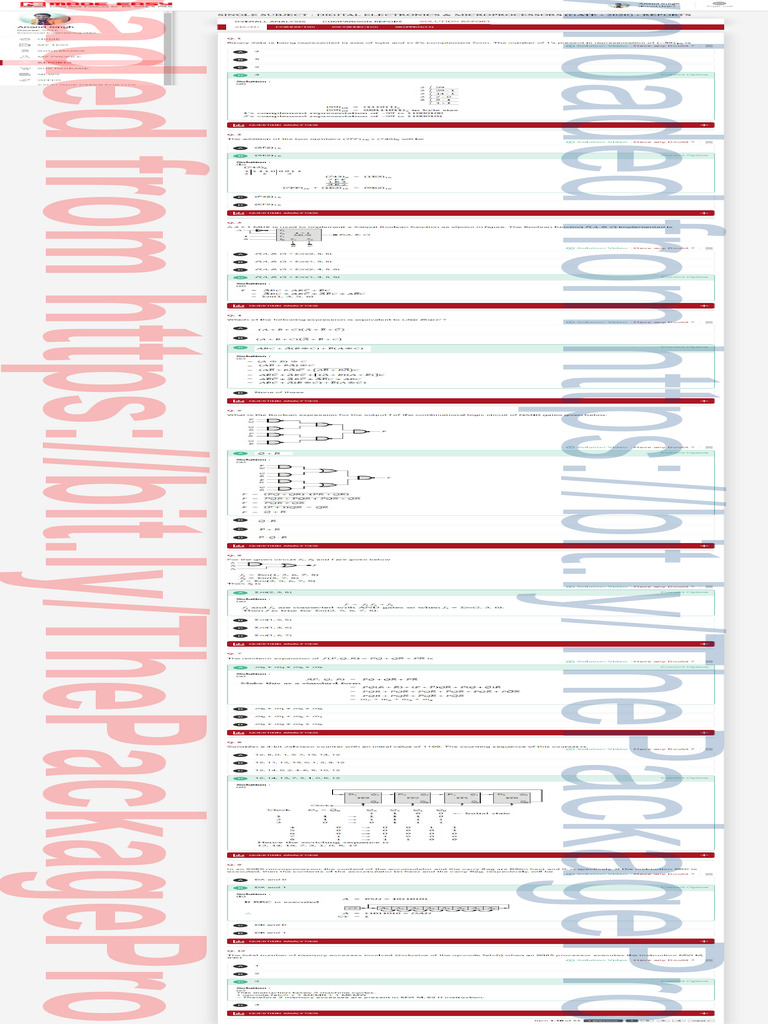 Digital Electronics Microprocessor Google Thepackagepro Pdf