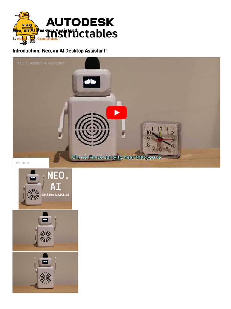 Build Your Own Neo AI Assistant | PDF | Computer File | Arduino