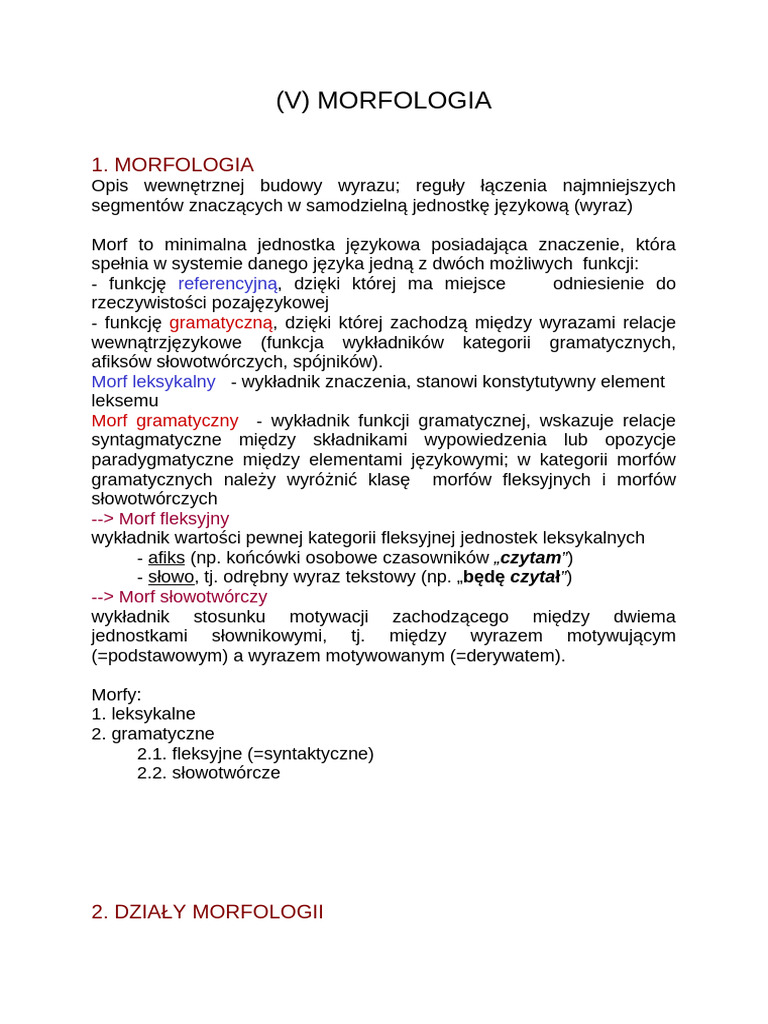 MORFOLOGIA | PDF