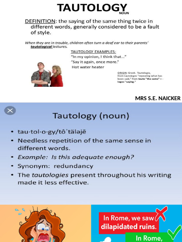 Tautology 1 | PDF