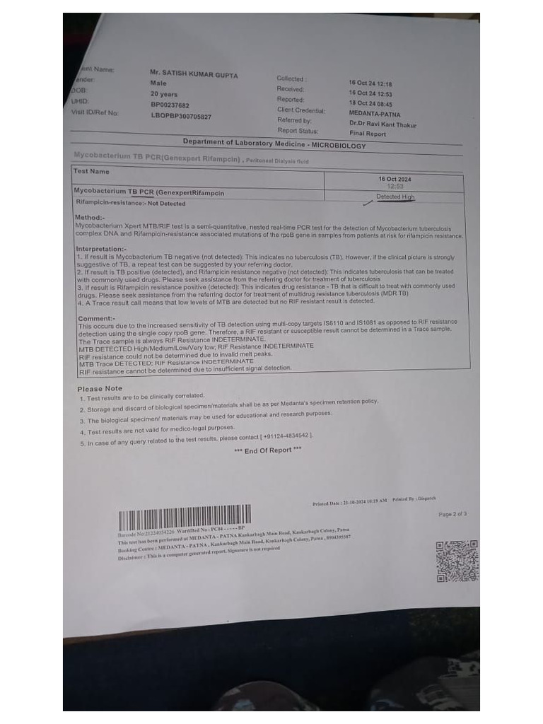 Abdominal TB Report | PDF
