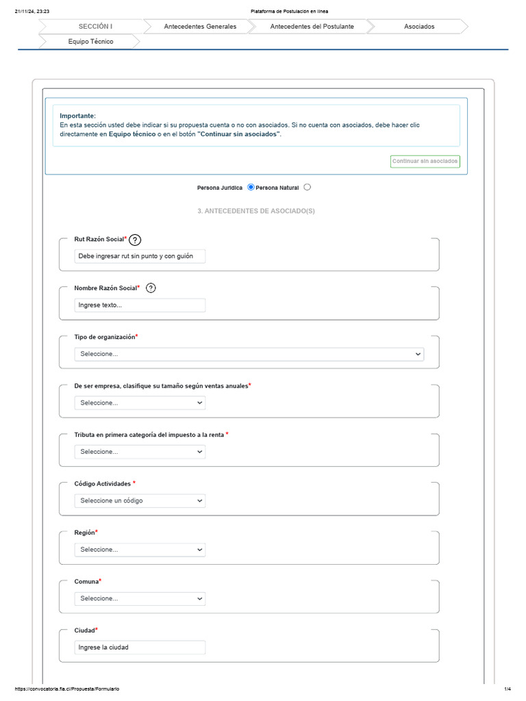 Plataforma de Postulación en Línea | PDF