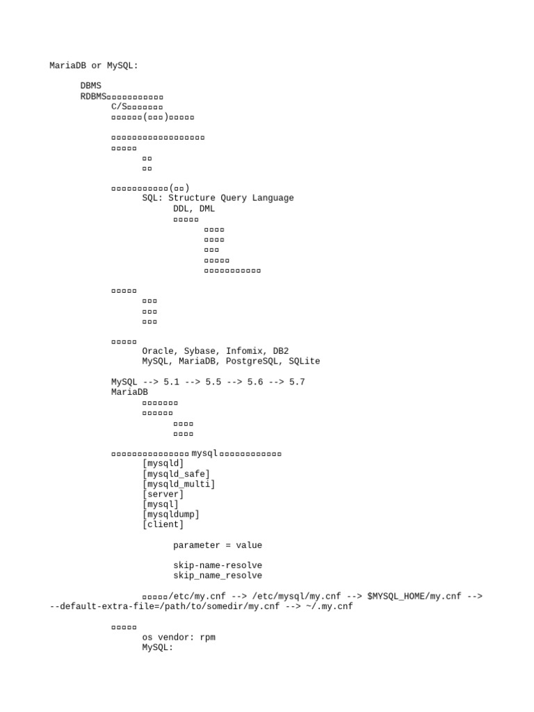Maria DB | PDF