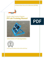 PV Lab Training Manual: Teach A 1000 Teachers Program