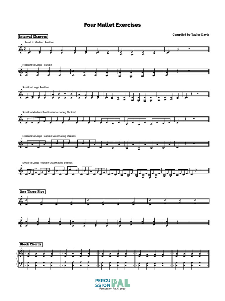 Four+Mallet+Exercises+12 30 20 | PDF