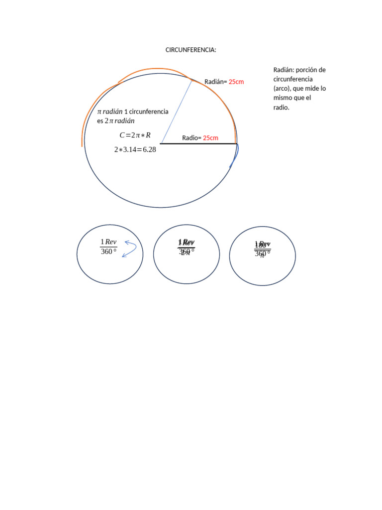 Cálculos de Movimiento Circular y Conversión de Unidades | PDF ...