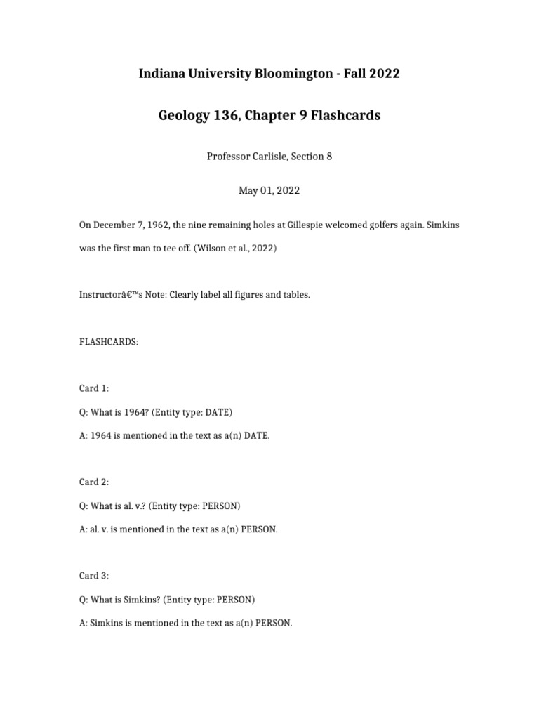 Geology 136 Chapter 9 Flashcards | PDF