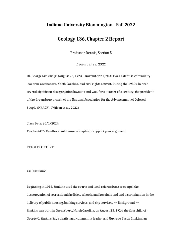 Geology 136 Chapter 2 Report | PDF | Judiciaries | Public Law