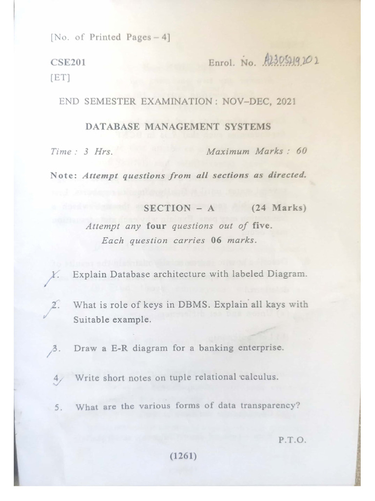 DBMS 2021 | PDF
